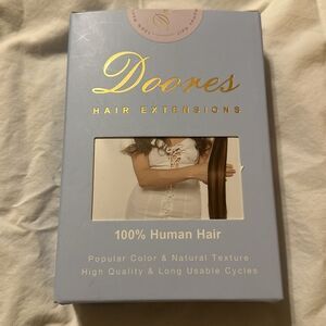 NEW DOORES Tape Hair Extensions Brown Color 20 Inch 100% HUMAN HAIR